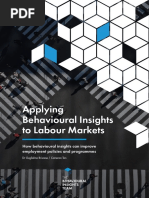 Applying Behavioural Insights To Labour Markets: How Behavioural Insights Can Improve Employment Policies and Programmes