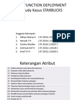 Quality Function Deployment Pada Study Kasus Starbucks