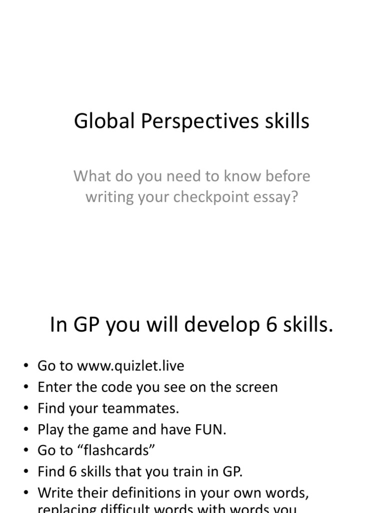 Essential Skills for Global Perspectives | PDF | Biodiversity ...