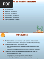 I/O Parallelism Interquery Parallelism Intraquery Parallelism Intraoperation Parallelism Interoperation Parallelism Design of Parallel Systems