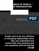 Dynamics of People and Organization