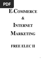 E C I M: - Ommerce & Nternet Arketing