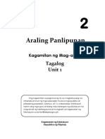 Araling Panlipunan 2 - Tagalog Unit 1 Learner's Material