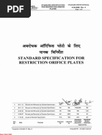 Standard Specification For Restriction Orifice Plates