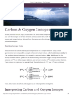 Carbon & Oxygen Isotopes - Time Scavengers