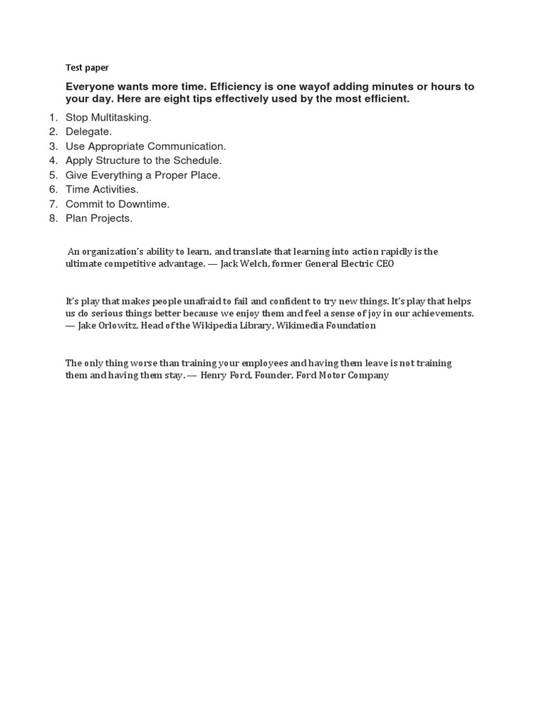 Test | PDF