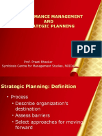Performance Management AND Strategic Planning: Prof. Preeti Bhaskar Symbiosis Centre For Management Studies, NOIDA