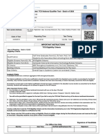 Hall Ticket: TCS National Quali Er Test - Batch of 2020: Reference Number Roll No