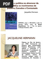 Religiao e Politica No Alvorecer Da Republica