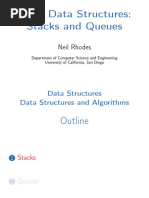 Basic Data Structures: Stacks and Queues: Neil Rhodes