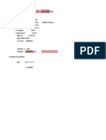 Reynolds No. Calculation: SR. No. Parametevalue Unit