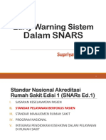 Early Warning Sistem Dalam SNARs