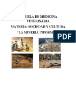 Monografía Minería Ilegal en El Perú 