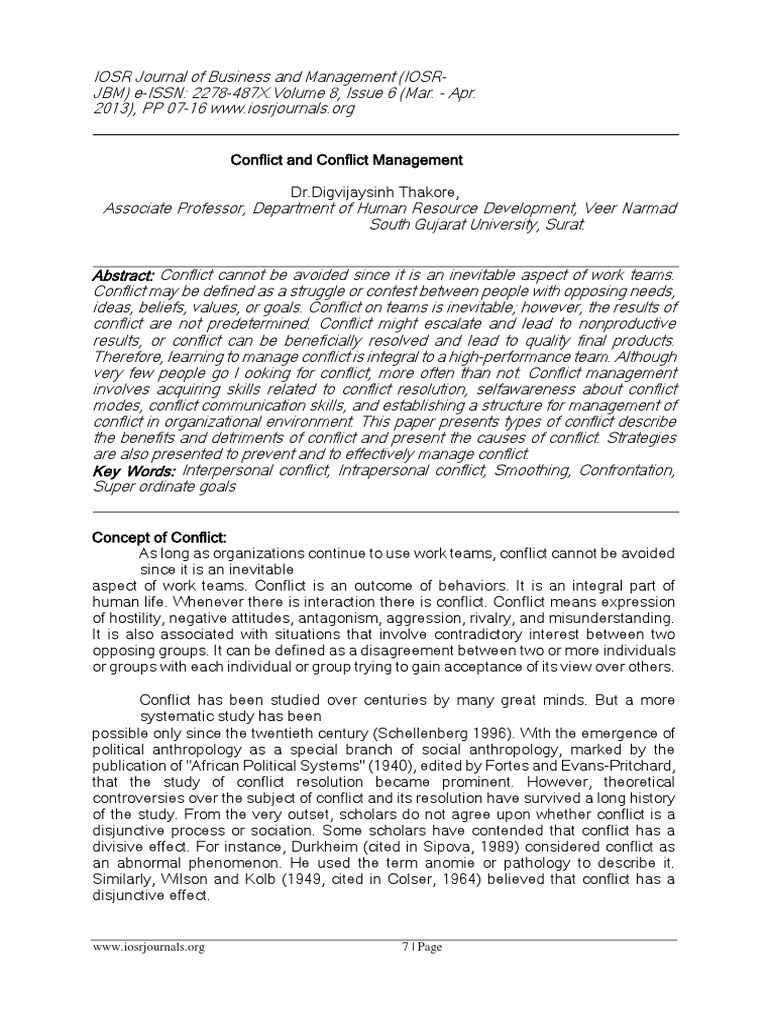 Understanding Conflict Management | PDF | Bargaining | Negotiation