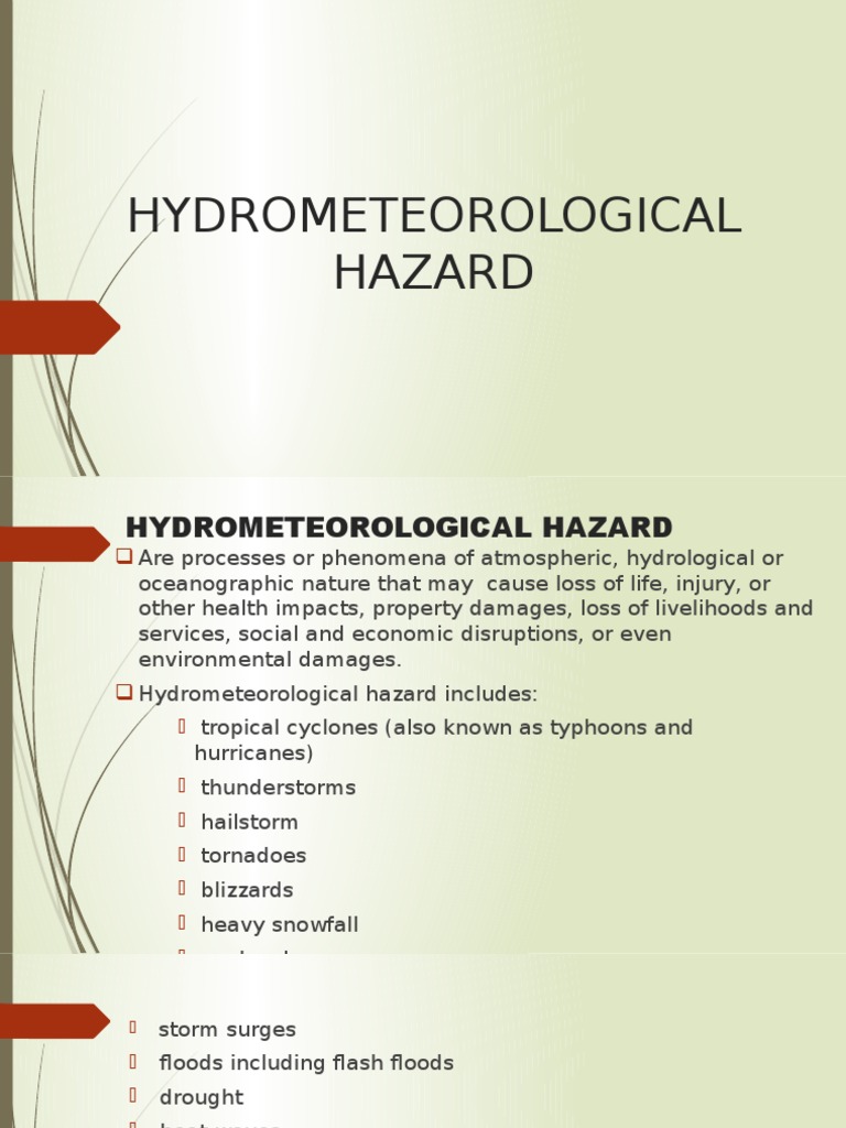 Understanding Hydrometeorological Hazards | PDF | Tropical Cyclones ...