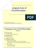 European Law of Civil Procedure