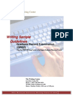 GRE Writing Guidelines