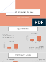 RATIO ANALYSIS OF H&M