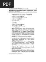 Generation of Optimum Sequence of Operat PDF