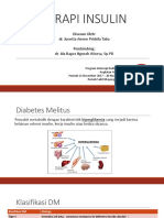 Terapi Insulin: Disusun Oleh: Dr. Junetta Airene Priskila Taba Pembimbing: Dr. Ida Bagus Ngurah Wisesa, SP - PD