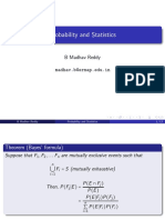 Probability and Statistics: B Madhav Reddy Madhav.b@srmap - Edu.in