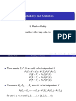 Probability and Statistics: B Madhav Reddy Madhav.b@srmap - Edu.in