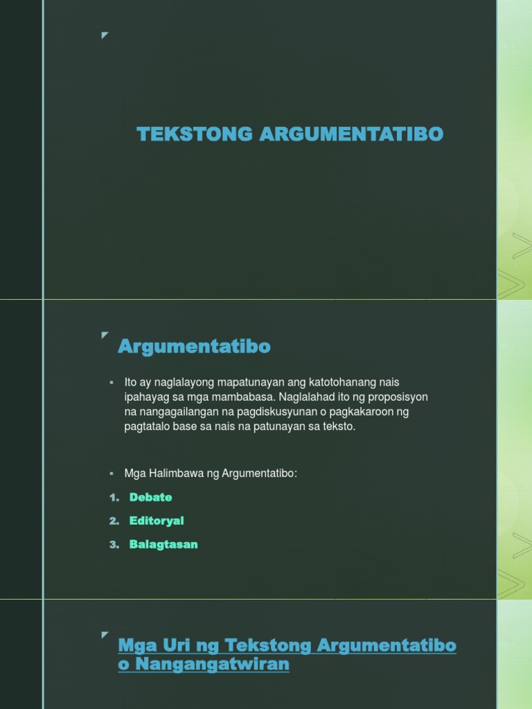 Presentasyon Sa Filipino | PDF