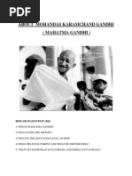 About Mohandas Karamchand Gandhi