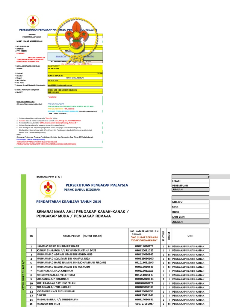 Borg Pendaftaran Pengakap SK Methodist  PDF