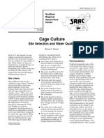 SRAC - Cage Culture Site Collection and Water Quality