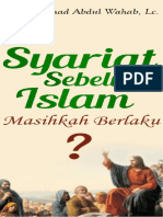 Syariat Sebelum Islam