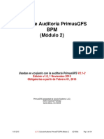 Guías de Auditoría PrimusGFS BPM Módulo 2