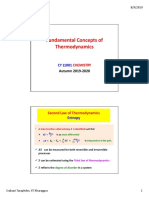 Fundamental Concepts of Thermodynamics: Chemistry