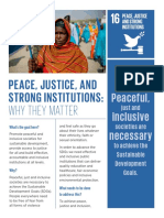 Peace, Justice, and Strong Institutions:: Why They Matter