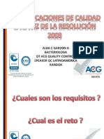 Especificaciones de Calidad A La Luz de La Res2003 PDF