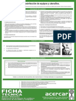Limpieza y Desinfeccion de Equipos y Utensilios PDF