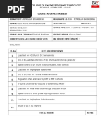 JCT College of Engineering and Technology: Course Information Sheet