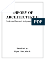 Theory of Architecture II Research