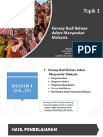 Bab 1 Konsep Budi Bahasa Dalam Masyarakat Malaysia New