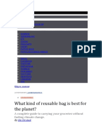 What Kind of Reusable Bag Is Best For The Planet?