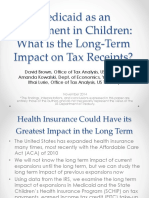 Medicaid As An Investment in Children: What Is The Long-Term Impact On Tax Receipts?