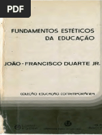 JR DUARTE, João-Francisco - Fundamentos Estéticos Da Educação (Capítulo 01)