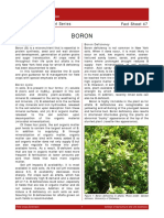 Boron: Fact Sheet 47 Agronomy Fact Sheet Series