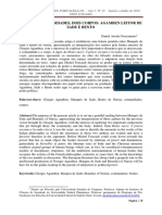 Duas Comunidades, Dois Corpos - Agamben Leitor de Sade e Bento