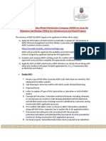 Requirements by Abu Dhabi Distribution Company (Addc) To Issue No Objection Certificates (Nocs) For Infrastructure and Road Projects