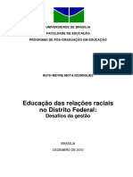   Educação das relações raciais no Distrito Federal: desafios da gestão - Ruth Meyre Mota Rodrigues