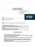 Prueba 6° Lenguaje (Lírica)