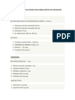 Medicamentos y Soluciones para Ambulancias de Urgencias Avanzadas