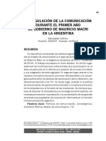 La Regulacion de La Comunicacion Durante PDF