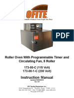 Instruction Manual: Roller Oven With Programmable Timer and Circulating Fan, 5 Roller